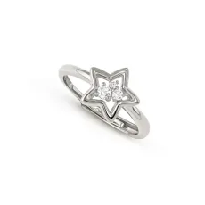 Silver Dream Beats Star White CZ Ring