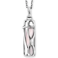 Silver Healing Rose Quartz Small Pendant Necklace - Silver Silver Healing Rose Quartz Small Pendant Necklace - Silver