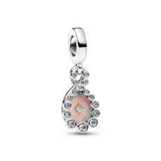 Silver Opalescent Infinity Double Dangle Charm Silver Opalescent Infinity Double Dangle Charm