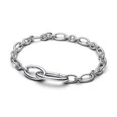 Silver Openable Oval Link Chain Bracelet - 16cm Silver Openable Oval Link Chain Bracelet - 16cm