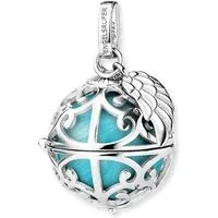 Silver Pearl Turquiose Medium Soundball Necklace - Silver Silver Pearl Turquiose Medium Soundball Necklace - Silver