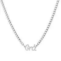 Silver Stainless Steel Grá Chain Necklace - 45cm