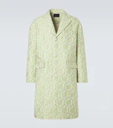 Simone Rocha Floral cotton-blend jacquard coat