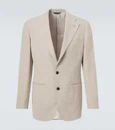 Single-breasted linen suit jacket Single-breasted linen suit jacket