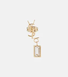 Single YSL rhinestone-embellished earring Single YSL rhinestone-embellished earring