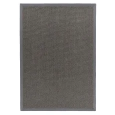 Sisal Grey with Dark Grey Border Rug