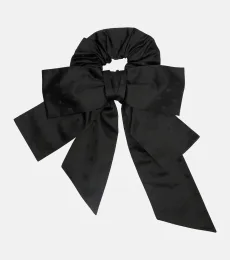 Skull silk jacquard scrunchie