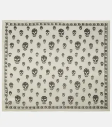 Skull silk scarf