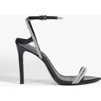 Skye Shine Leather Stiletto Sandal