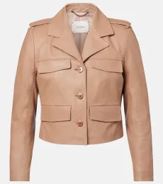 Sleek Statement cropped leather jacket Sleek Statement cropped leather jacket