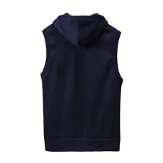 Sleeveless Solid Men Blouse Slim Jacket Hooded Tops Shirt Vest Coats & Jackets for Men Clothing Winter Man Jacket, Nany, XXL