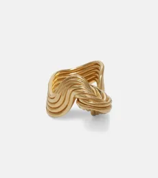 Slice gold-plated sterling silver ring Slice gold-plated sterling silver ring