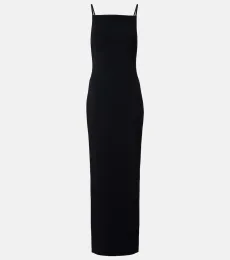 Sliced crêpe cady gown Sliced crêpe cady gown