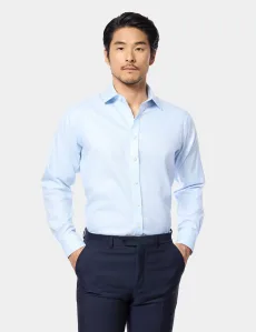 Slim Fit Blue White Windowpane Check Non-Iron Shirt BlueWhite Plaid Men's Slim Fit Blue White Windowpane Check Non-Iron Shirt BlueWhite Plaid Men's