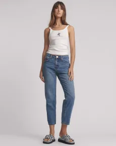 Slims High Waist Cropped Straight Slim Fit Denim Jeans Denim Jeans - Slims Blue Love Size 25 One Teaspoon Slims High Waist Cropped Straight Slim Fit Denim Jeans Denim Jeans - Slims Blue Love Size 25 One Teaspoon