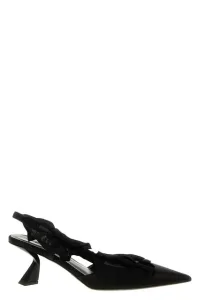 Slingback ruffles - Black