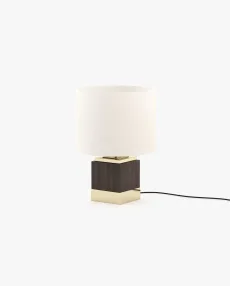 SMITH Table & Desk Lamp Smoked Eucalyptus Veneer Matte