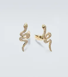 Snake 14kt gold cufflinks with diamonds Snake 14kt gold cufflinks with diamonds