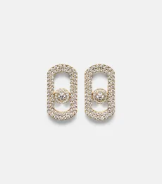 So Move 18kt gold earrings with diamonds So Move 18kt gold earrings with diamonds