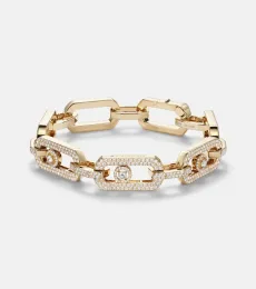 So Move XL 18kt gold chain bracelet with diamonds So Move XL 18kt gold chain bracelet with diamonds