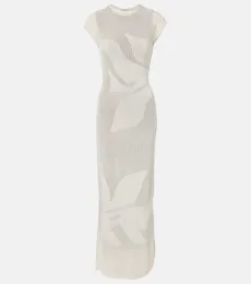 Solange knitted semi-sheer maxi dress