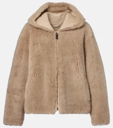 Sole hooded shearling jacket Sole hooded shearling jacket