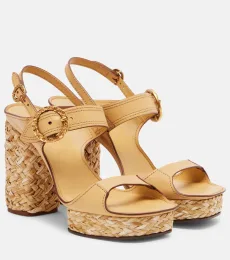 Solena leather platform sandals Solena leather platform sandals
