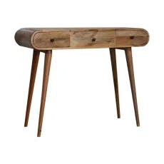 Solid Wood Dressing Table with Foldable Mirror by Artisan Furniture