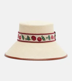 Sombrero de pescador Cherryfic de paja Sombrero de pescador Cherryfic de paja