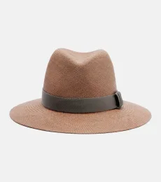 Sombrero fedora de paja Sombrero fedora de paja
