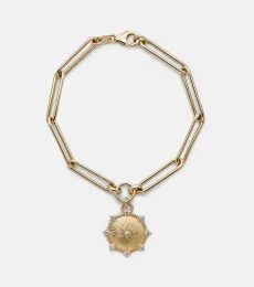 Spark Love 18kt gold chain bracelet with diamonds
