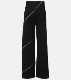 Spiral cotton wide-leg pants Spiral cotton wide-leg pants