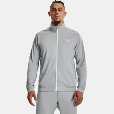 Sportstyle Tricot Mens Jacket Mod Gray / White Sportstyle Tricot Mens Jacket Mod Gray / White