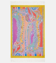 Spugna paisley cotton blanket Spugna paisley cotton blanket
