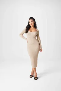 Square Neck Sweetheart Midaxi Dress Square Neck Sweetheart Midaxi Dress