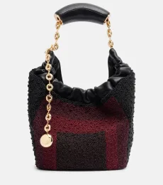 Squeeze Mini beaded leather tote bag Squeeze Mini beaded leather tote bag