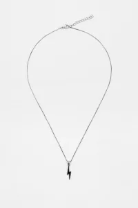 Stainless Steel Lightning Bolt Pendant ilver