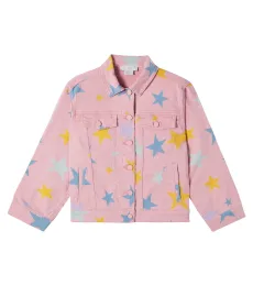 Stars printed denim jacket Stars printed denim jacket