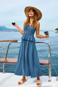 Staying Late Blue Maxi Dress - XL Staying Late Blue Maxi Dress - XL