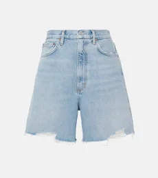 Stella high-rise denim shorts Stella high-rise denim shorts