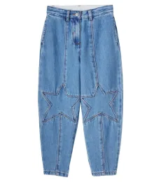 Stella McCartney Kids Embroidered tapered jeans Stella McCartney Kids Embroidered tapered jeans