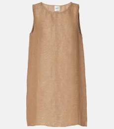 Stella sequined linen-blend minidress Stella sequined linen-blend minidress