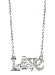 Sterling Silver Crystal Erica Love Necklace - 44cm Sterling Silver Crystal Erica Love Necklace - 44cm