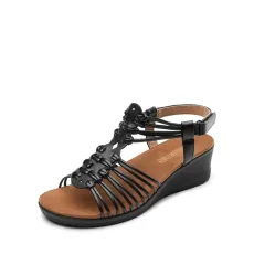 Strappy Ankle Strap Wedge Sandals Strappy Ankle Strap Wedge Sandals
