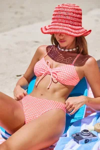 Strawberries & Cream Gingham Bikini Set - Pink Strawberries & Cream Gingham Bikini Set - Pink