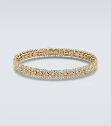 Stretch 18kt gold bracelet with diamonds Stretch 18kt gold bracelet with diamonds