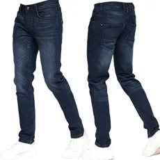 Stretch Slim Fit Jeans Mens Denim Designer Trousers Pants by JeanBase Dark Wash 34W X 30L Stretch Slim Fit Jeans Mens Denim Designer Trousers Pants by JeanBase Dark Wash 34W X 30L