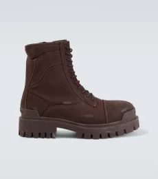 Strike distressed canvas combat boots Strike distressed canvas combat boots