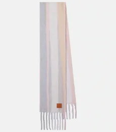 Striped alpaca and wool-blend scarf Striped alpaca and wool-blend scarf