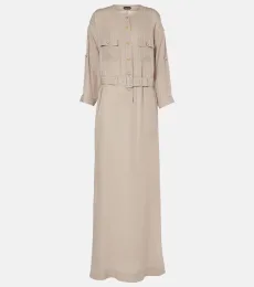 Striped belted shirt dress Striped belted shirt dress
